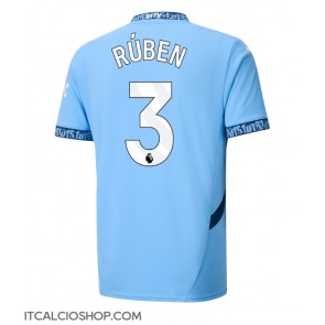 Manchester City Ruben Dias #3 Prima Maglia 2024-25 Manica Corta